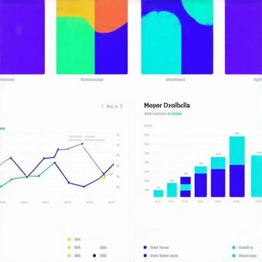 Screenshot of AI analytics dashboard with local search ranking data