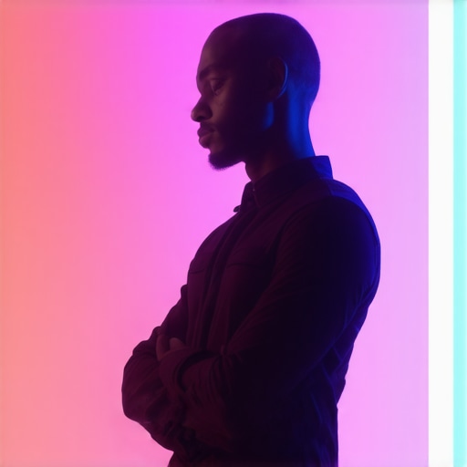 Futuristic local business utilizing AI analytics for enhanced visibility