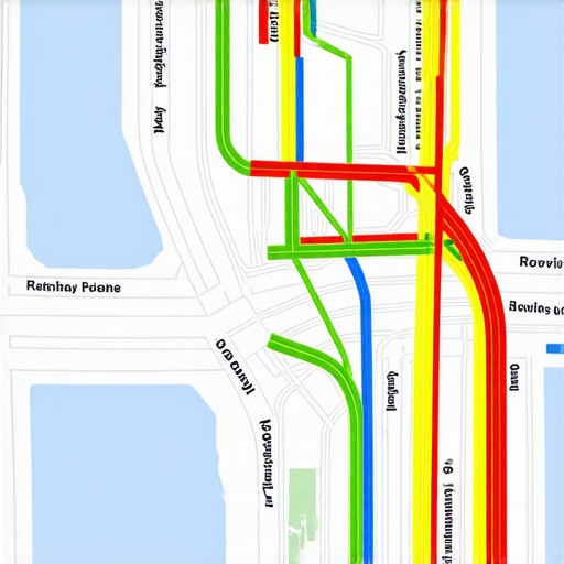 Advanced Geospatial Data Analytics for Local SEO Map with geospatial overlays indicating foot traffic and environmental data