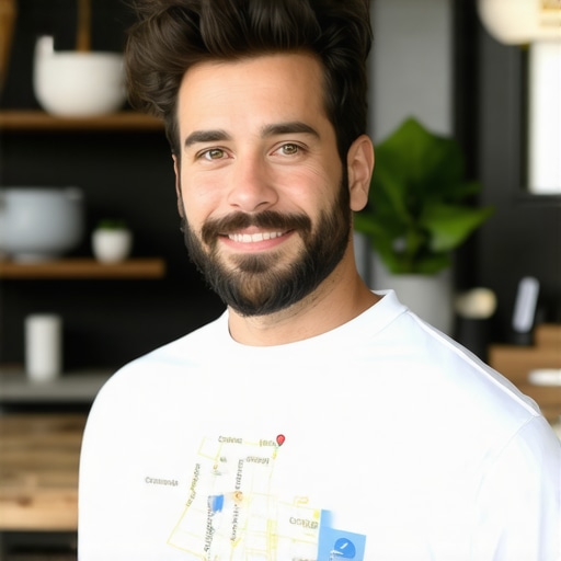 Business owner using digital tools for local SEO optimization