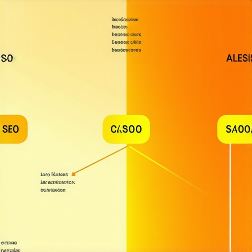 Diagram showing schema markup structure and proximity signal enhancement