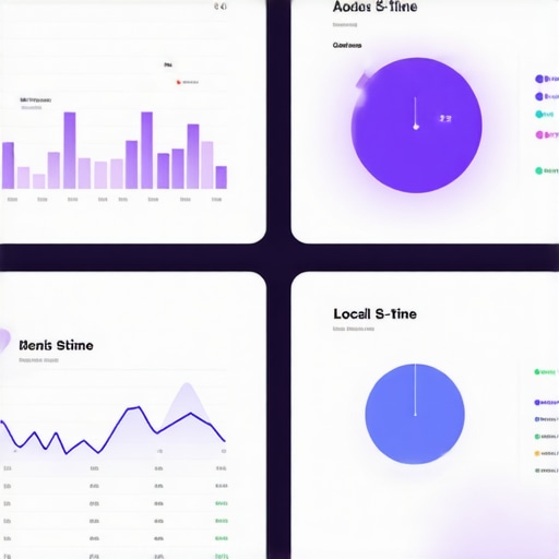 Screenshot of a data dashboard displaying local SEO metrics and insights.