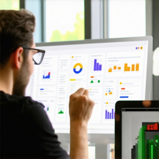 Business owner working on schema markup and local SEO strategies