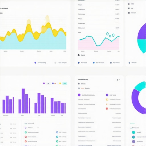 Business dashboard with IoT, foot traffic, and weather data visualizations.