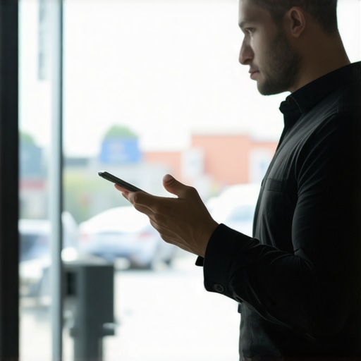 Advanced proximity signals for local SEO success Business owner analyzing proximity data with geofencing tools