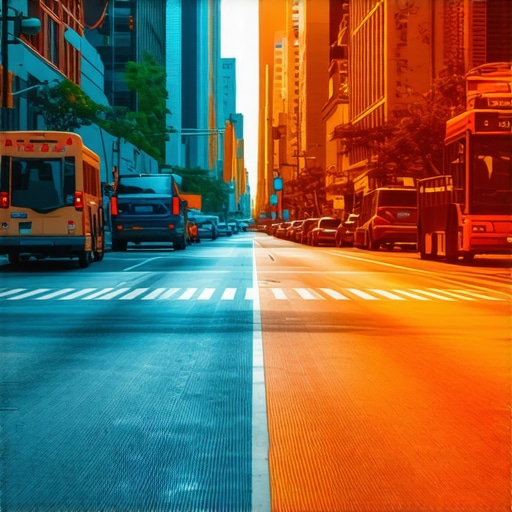 City street with digital overlays representing live proximity analytics.