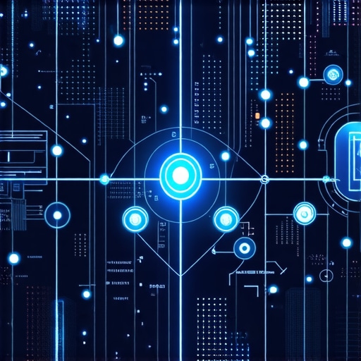 未来的な都市地図に重ねられた位置情報とデータポイントのビジュアル