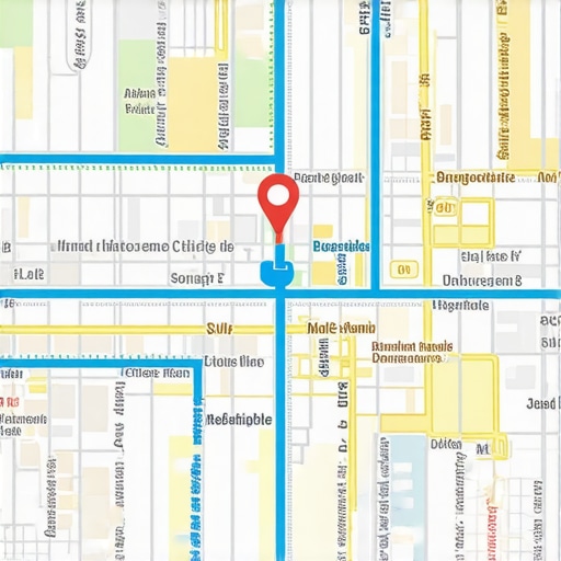 Illustration of a digital local map highlighting analytics and engagement signals