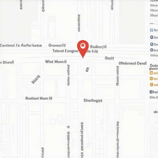Cutting-Edge Geospatial Data in Local SEO A digital map illustrating layered geospatial data and localized social signals.