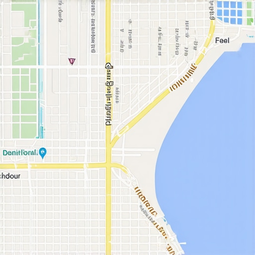 Visualization of geospatial data analytics used for local SEO optimization