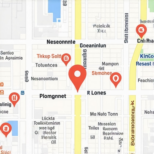 Visual Guide to Local SEO Signals City map highlighting local SEO metrics and Google Maps ranking factors.