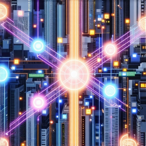 Digital city map with data analytics overlays representing advanced local SEO strategies.