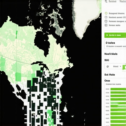 Advanced Geospatial Data for Local SEO Map visualization showing geospatial layers and engagement metrics