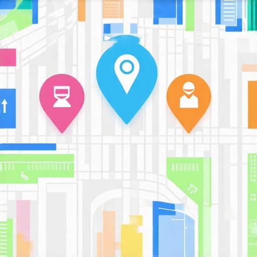 City map with overlays of foot traffic, events, and social engagement signals