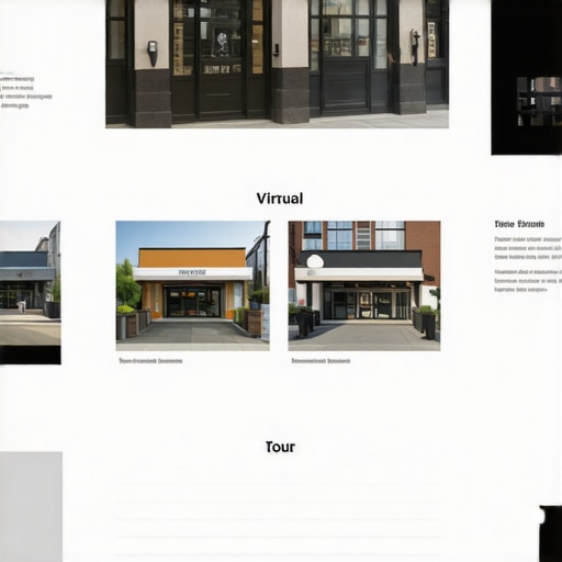 Illustration of a Google My Business profile featuring virtual tours and high-quality images.