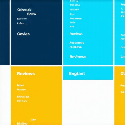 Digital matrix showing interconnected local SEO ranking factors