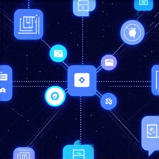 Conceptual image showing AR experiences, AI data analytics, and community engagement in local search optimization.