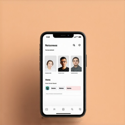 Optimized User Experience in Local SEO User engaging with a local business website on a smartphone