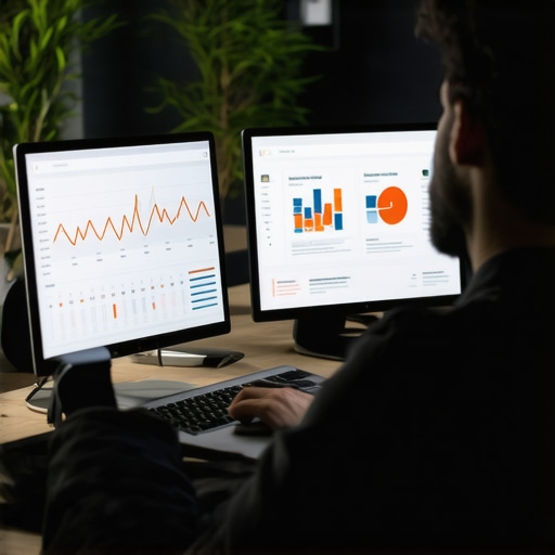 Real-Time Data Dashboard for Local SEO Marketing team reviewing real-time local SEO analytics on digital dashboards
