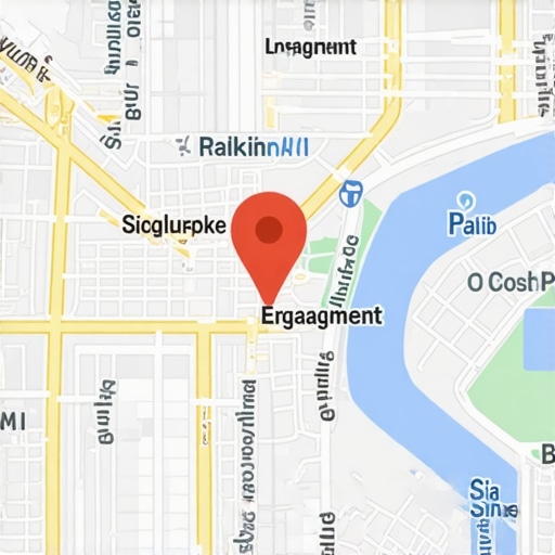 Real-Time Local Map Data Visualization Digital map with real-time proximity and engagement overlays