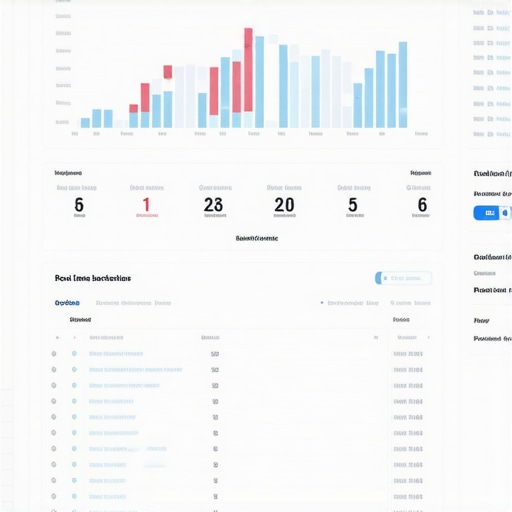 Screenshot of an analytics dashboard displaying real-time local search signals and user engagement metrics