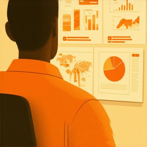 A digital marketer analyzing local SEO dashboards with AI and data analytics tools.