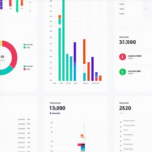 Analyzing Local Engagement Metrics A dashboard showing real-time foot traffic and online engagement data for local SEO analysis.