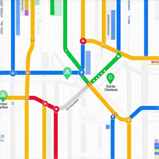 Visualization of customer movement and engagement within a local area.