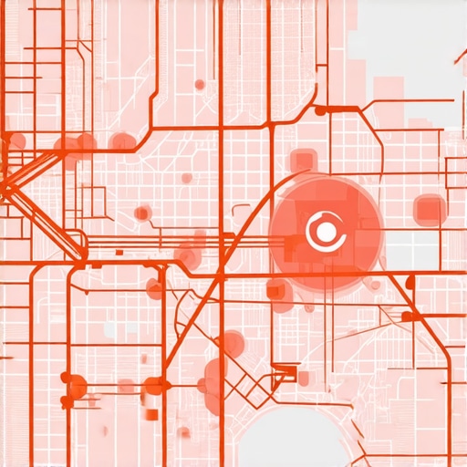 Futuristic city map illustrating analytics and behavioral signals in local SEO