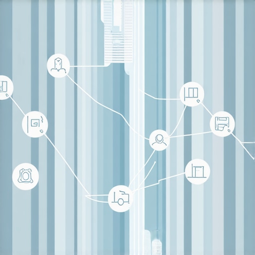 Diagram illustrating IoT devices and data signals enhancing local search visibility.