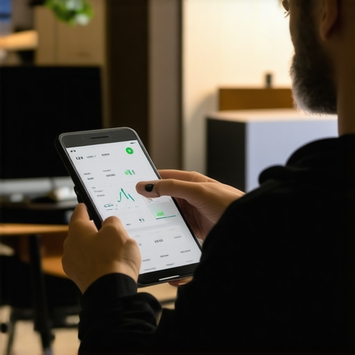 Customer Engagement Analytics Business owner analyzing foot traffic and customer data with advanced tools