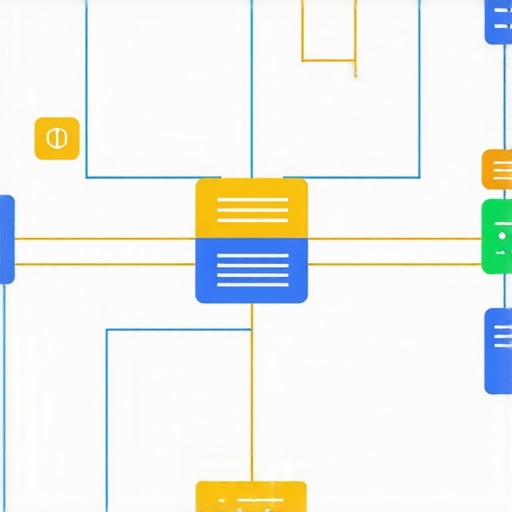 Diagram showcasing edge computing nodes analyzing local data to influence map rankings.