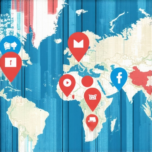 Hyperlocal Signaling in Action A map highlighting community engagement and local signals boosting search rankings