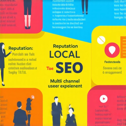 Infographic illustrating multi-faceted local SEO tactics and signals affecting Google Maps rankings in 2025.